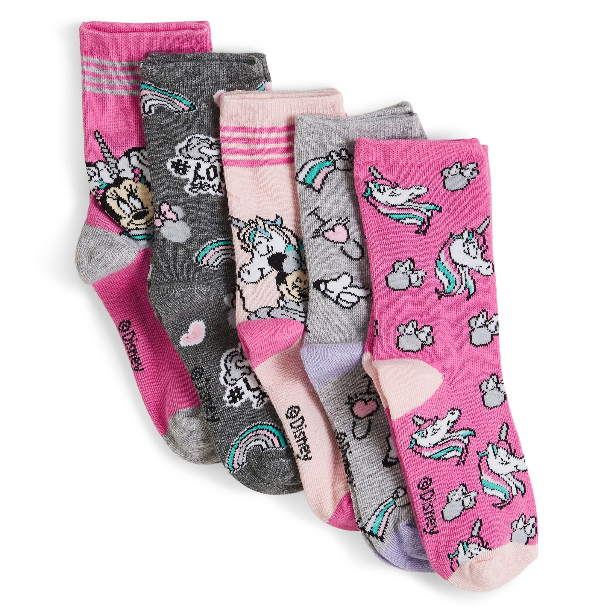 Lot 3 Chaussettes Moosh Walks – Fille – Mi-mollet – Multicolore – Taille Unique