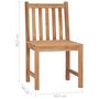 Voir la diapositive 6 : VIDAXL Chaises de jardin lot de 2 avec coussins Bois de teck massif