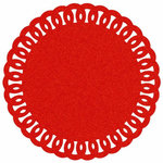 Paris Prix Set de Table Rond à Paillettes  Guirlande  38cm Rouge