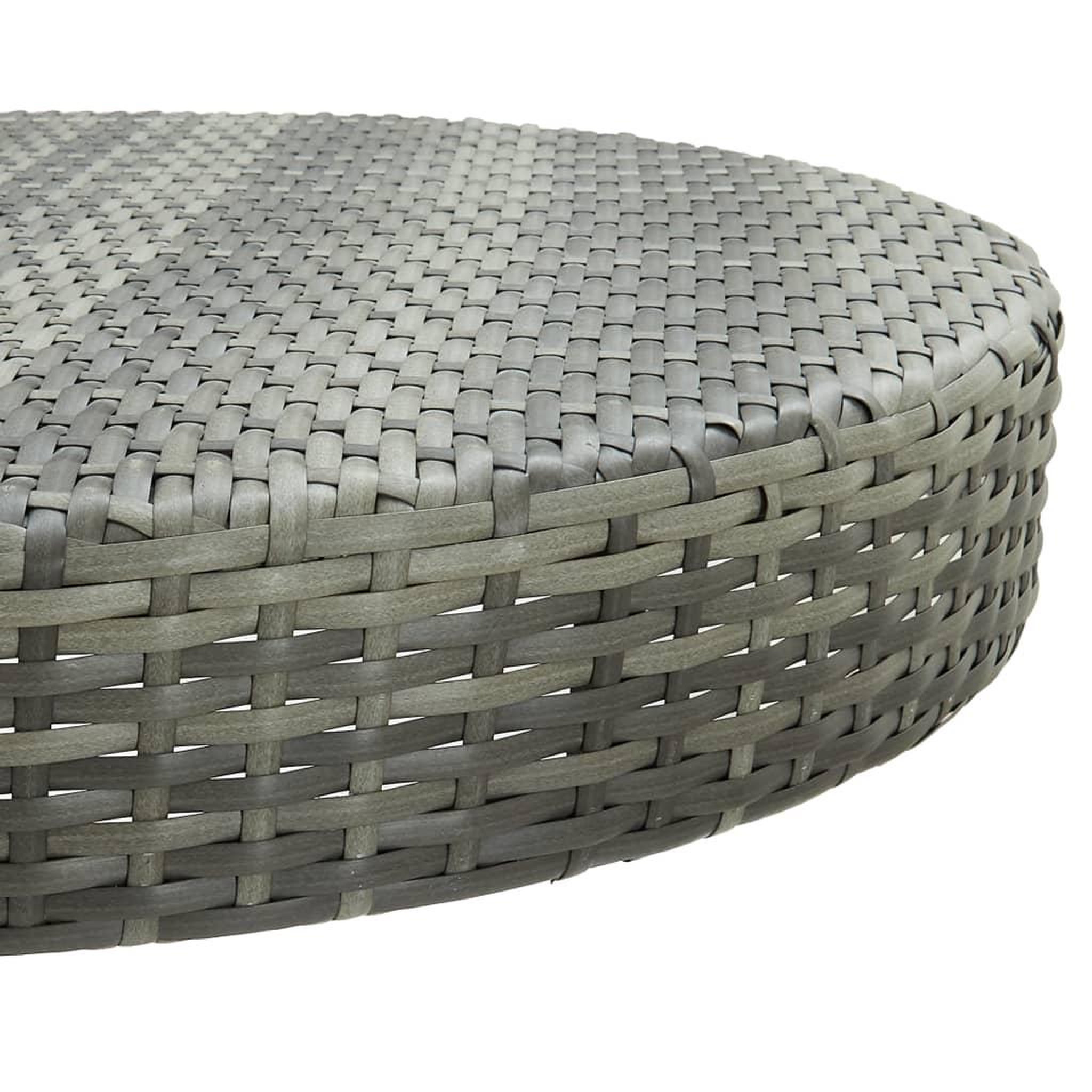 Voir la diapositive 3 : VIDAXL Table de jardin Gris 75,5x106 cm Resine tressee