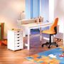 Voir la diapositive 4 : Paris Prix Caisson de Bureau 6 Tiroirs  School  65cm Blanc