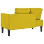 Voir la diapositive 5 : VIDAXL Chaise longue avec coussins jaune velours