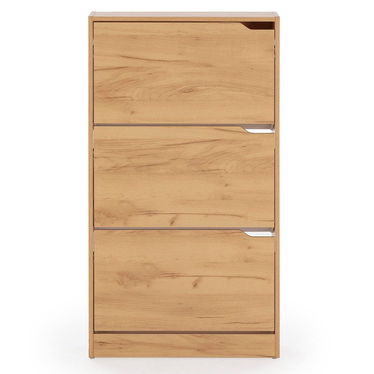 VS VENTA-STOCK Meuble à chaussures Angel 3 portes couleur chêne clair, pour 18 paires