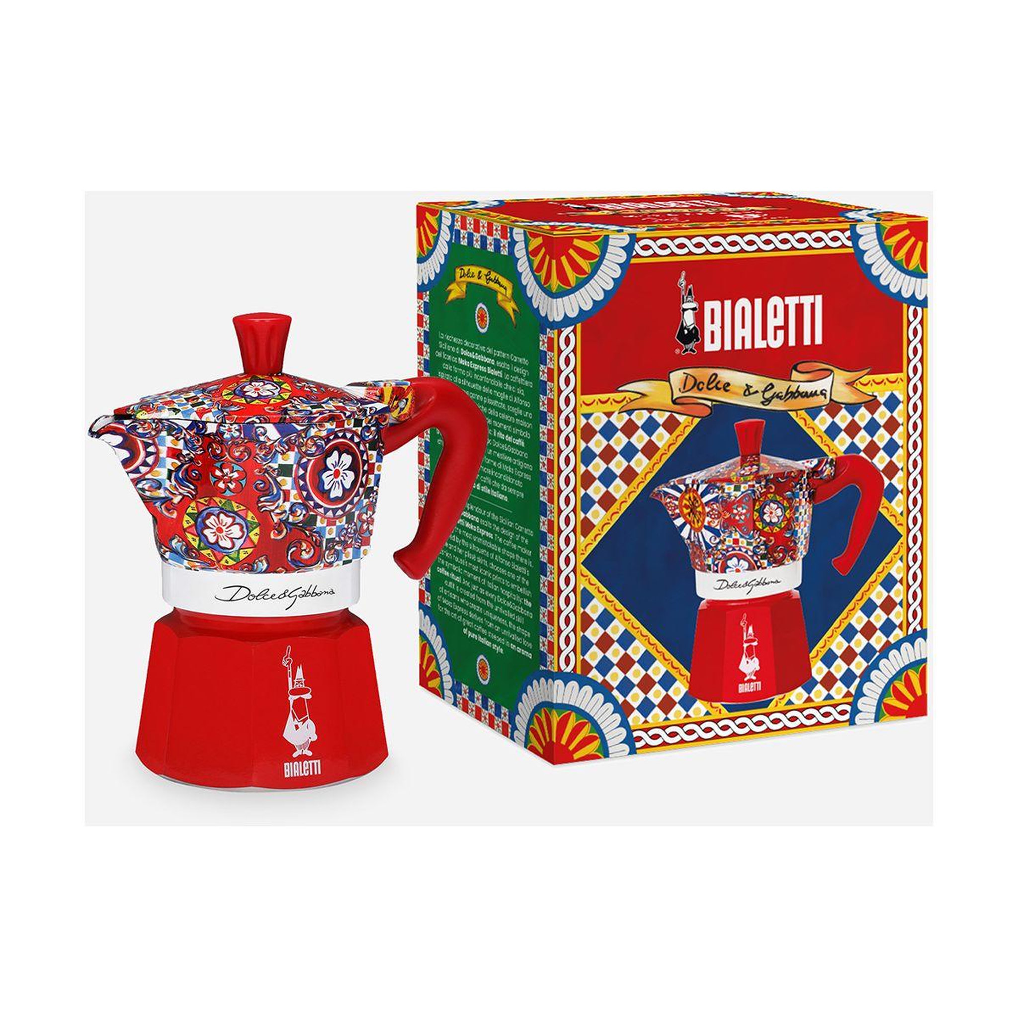 Voir la diapositive 2 : BIALETTI Cafetière italienne moka express 3 cups dolce gabbana