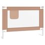 Voir la diapositive 2 : VIDAXL Barriere de securite de lit enfant Taupe 90x25 cm Tissu