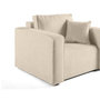 Voir la diapositive 4 : BEST MOBILIER Topaze - fauteuil - en tissu velours relief