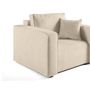 Voir la diapositive 4 : BEST MOBILIER Topaze - fauteuil - en tissu velours relief