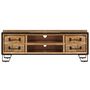 Voir la diapositive 2 : VIDAXL Meuble TV avec tiroirs 120x30x40 cm Bois massif de manguier