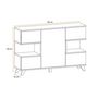 Voir la diapositive 4 : Paris Prix Buffet 3 Portes Design  Bogota  160cm Gris & Naturel