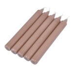 Paris Prix Lot de 5 Bougies Chandelier  Essentiel  19cm Taupe