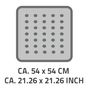 Voir la diapositive 3 : RIDDER RIDDER Tapis de douche Helgoland 54x54 cm blanc et bleu