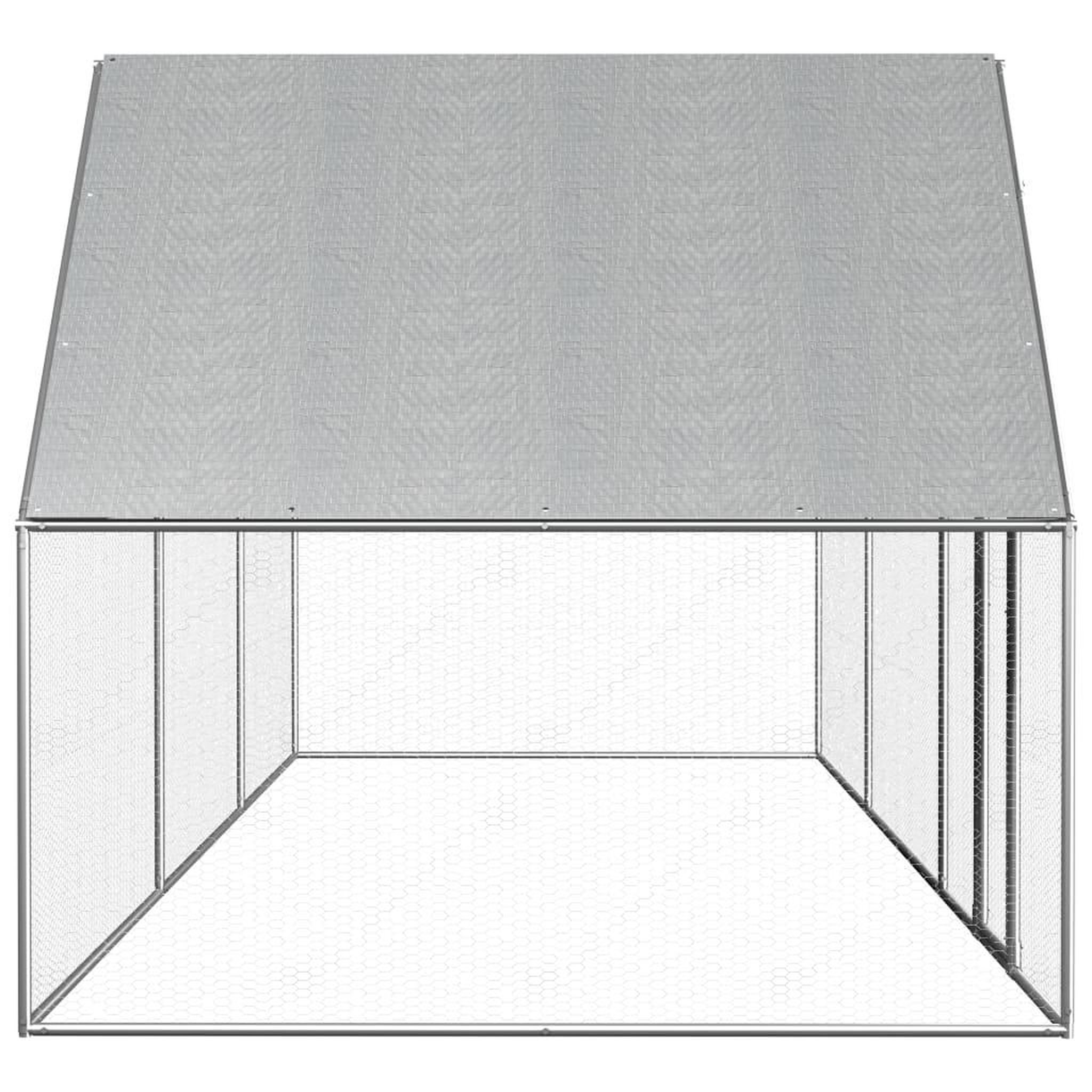 Voir la diapositive 3 : VIDAXL Poulailler 6 x 2 x 2 m Acier galvanise