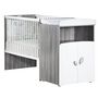 Voir la diapositive 3 : Ensemble Lit bébé combiné 60x120 cm évolutif en 90x190 cm + Armoire NEW LEAF
