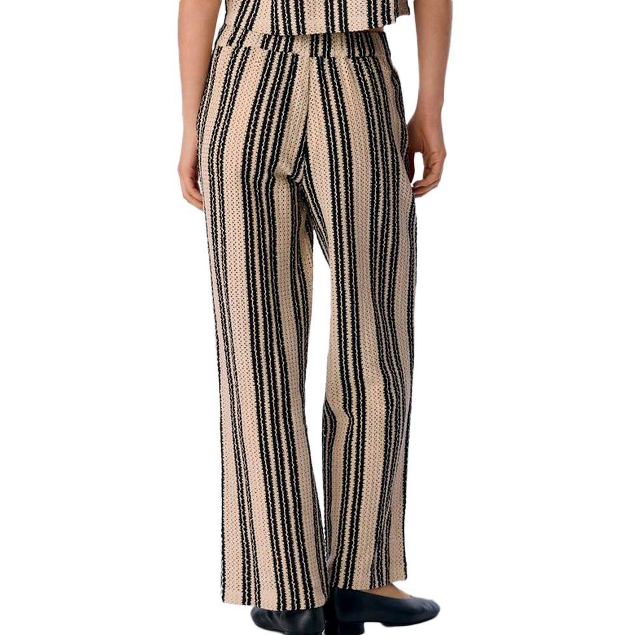 Voir la diapositive 2 : OBJECT Pantalon Beige/Noir Femme Object Objolaf