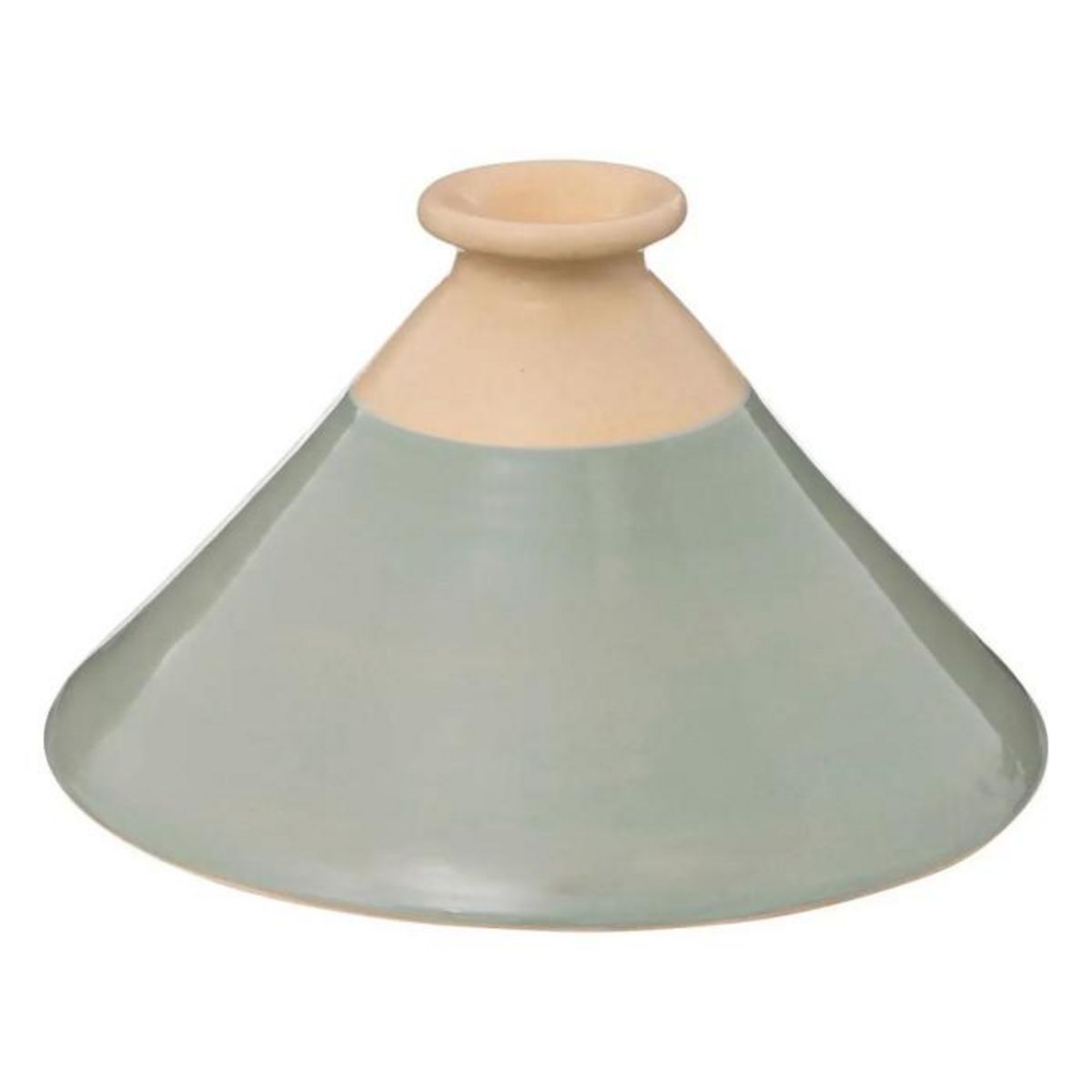 SECRET DE GOURMET Plat à Tajine en Faïence  Asma  27cm Vert