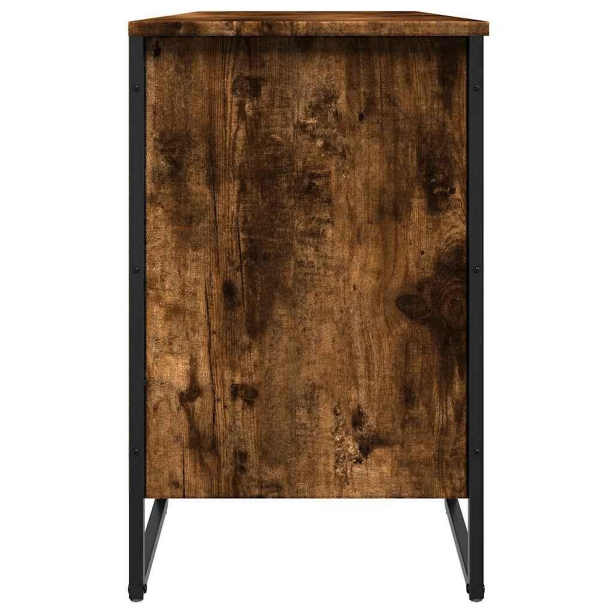 VIDAXL Armoire a chaussures chene fume 90x38x61,5 cm bois d'ingenierie