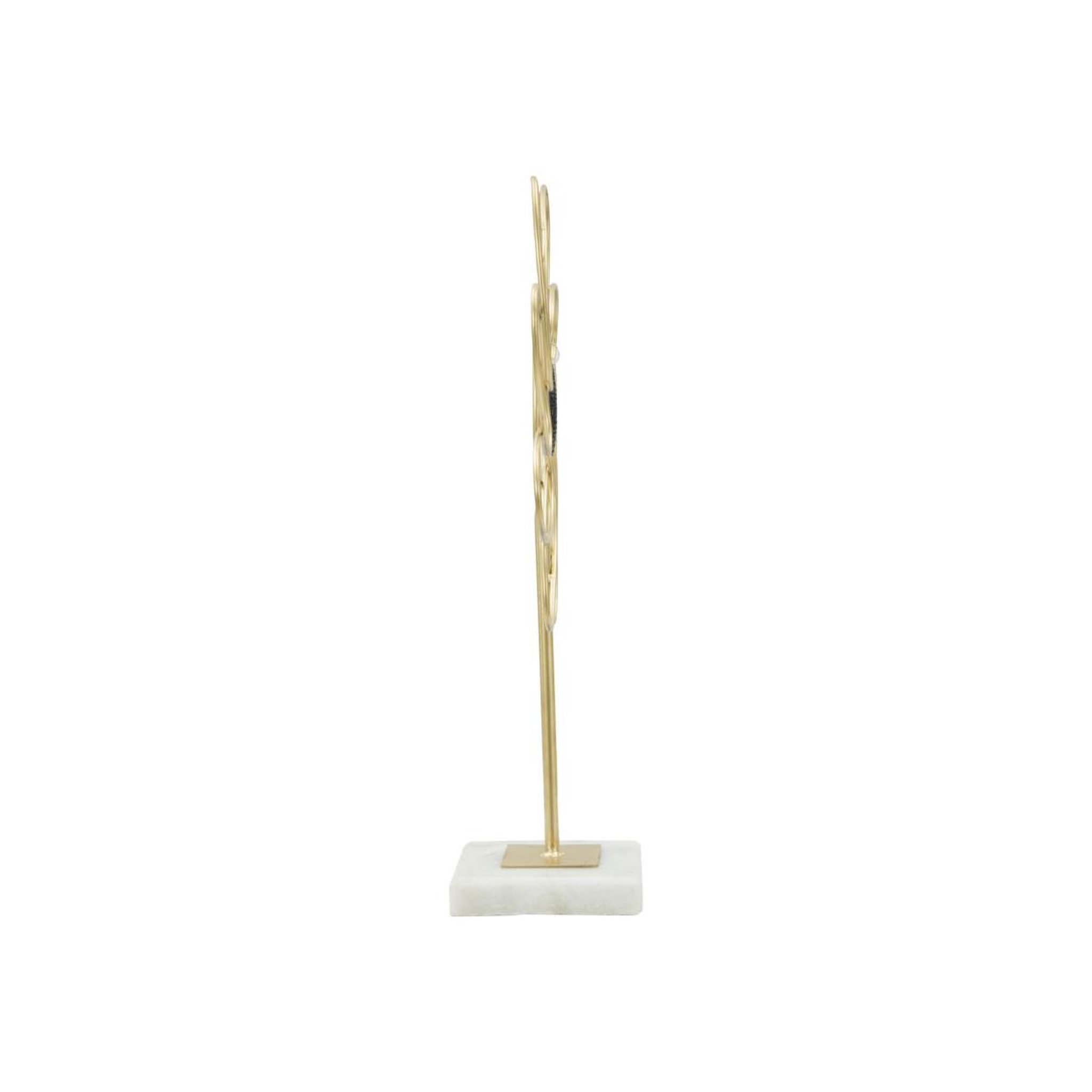 Voir la diapositive 2 : Paris Prix Fleur déco en métal  daisy  37cm or