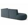 Voir la diapositive 6 : LISA DESIGN Santorini - canapé modulable d'angle droit + pouf - 4 places - en tissu texturé