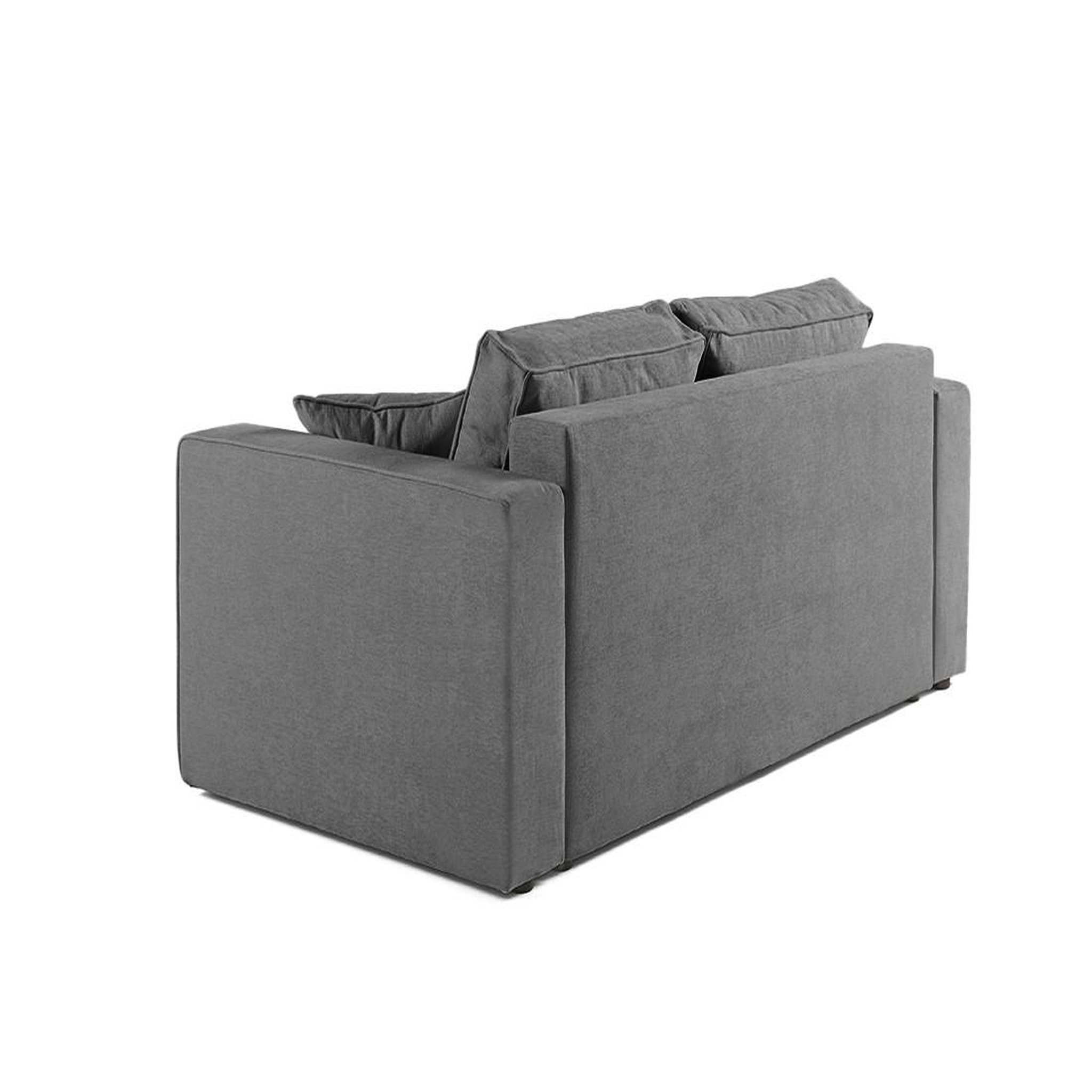Voir la diapositive 5 : BEST MOBILIER Topaze - canapé droit 2 places - en tissu