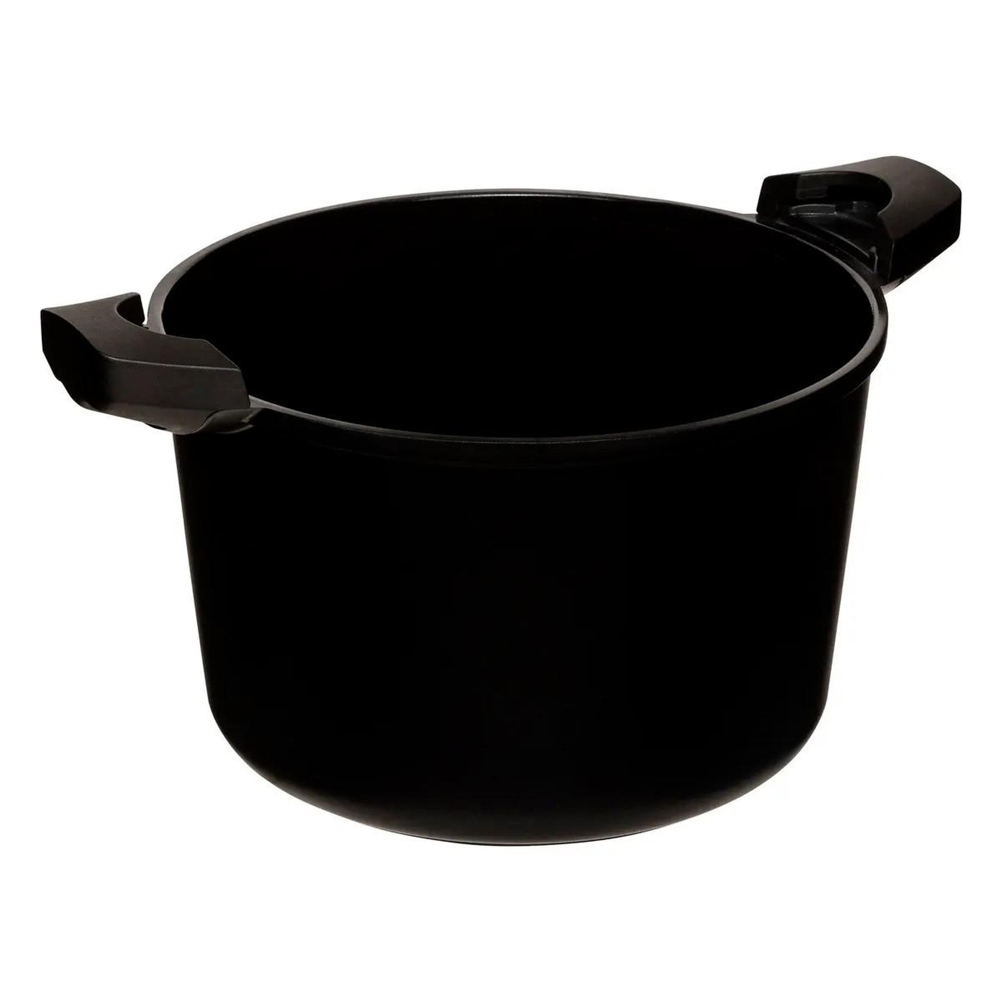 Voir la diapositive 2 : FIVE Cocotte basse pression  couvercle  34cm noir