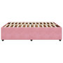 Voir la diapositive 5 : VIDAXL Cadre de lit sans matelas rose 140x190 cm velours