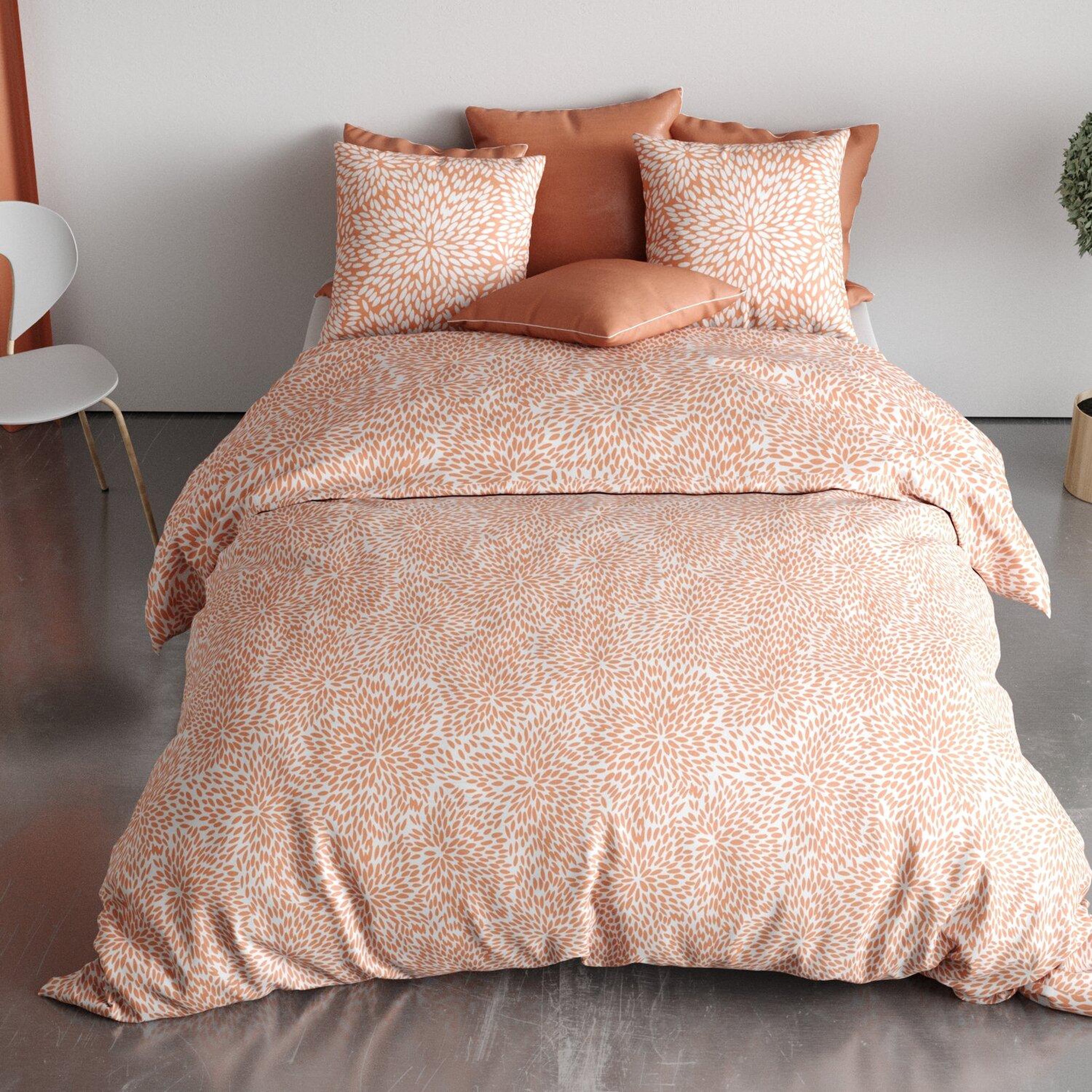 Voir la diapositive 2 : Les Ateliers du Linge Parure housse de couette 100%polyester 60gsm, lantana