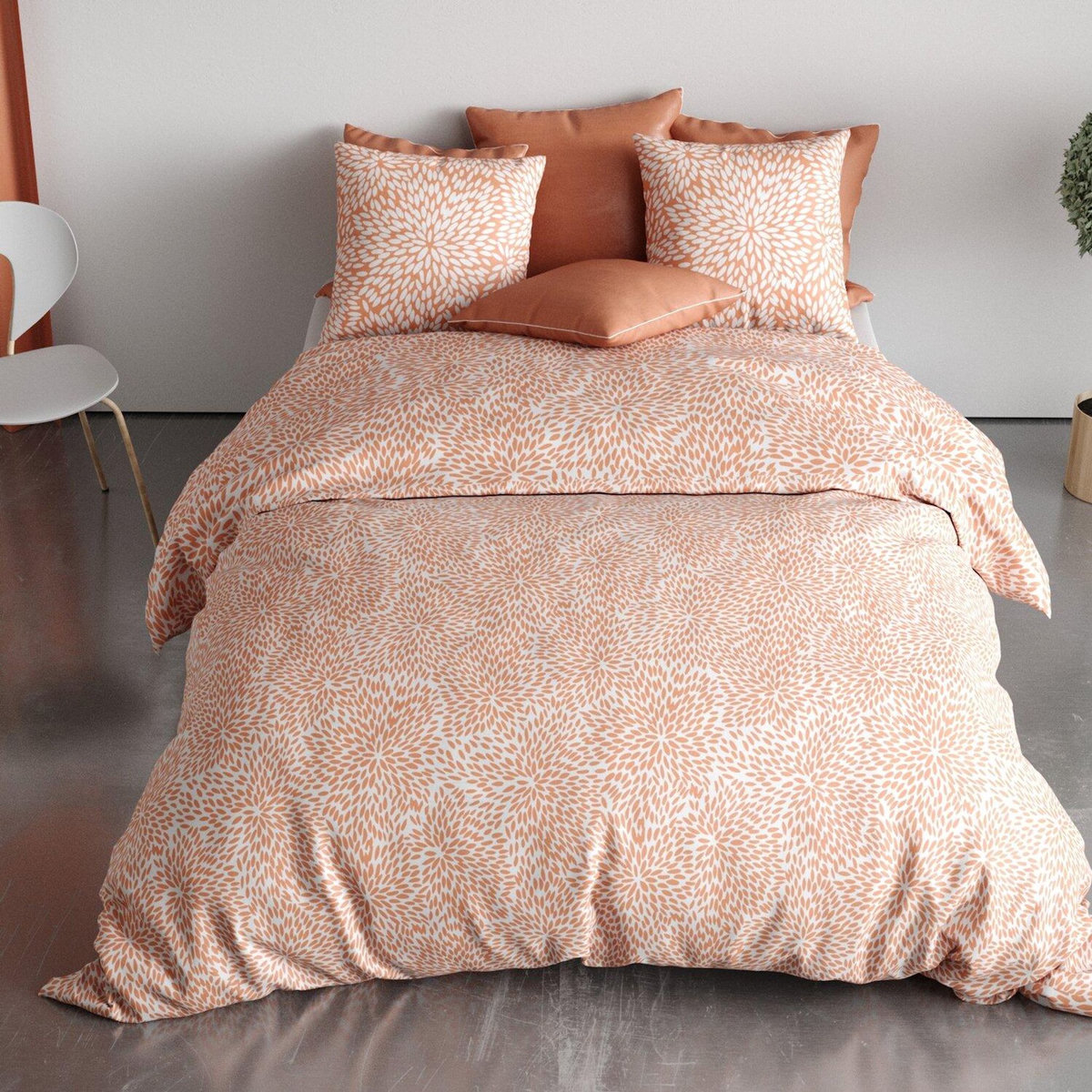 Les Ateliers du Linge Parure housse de couette 100%polyester 60gsm, lantana