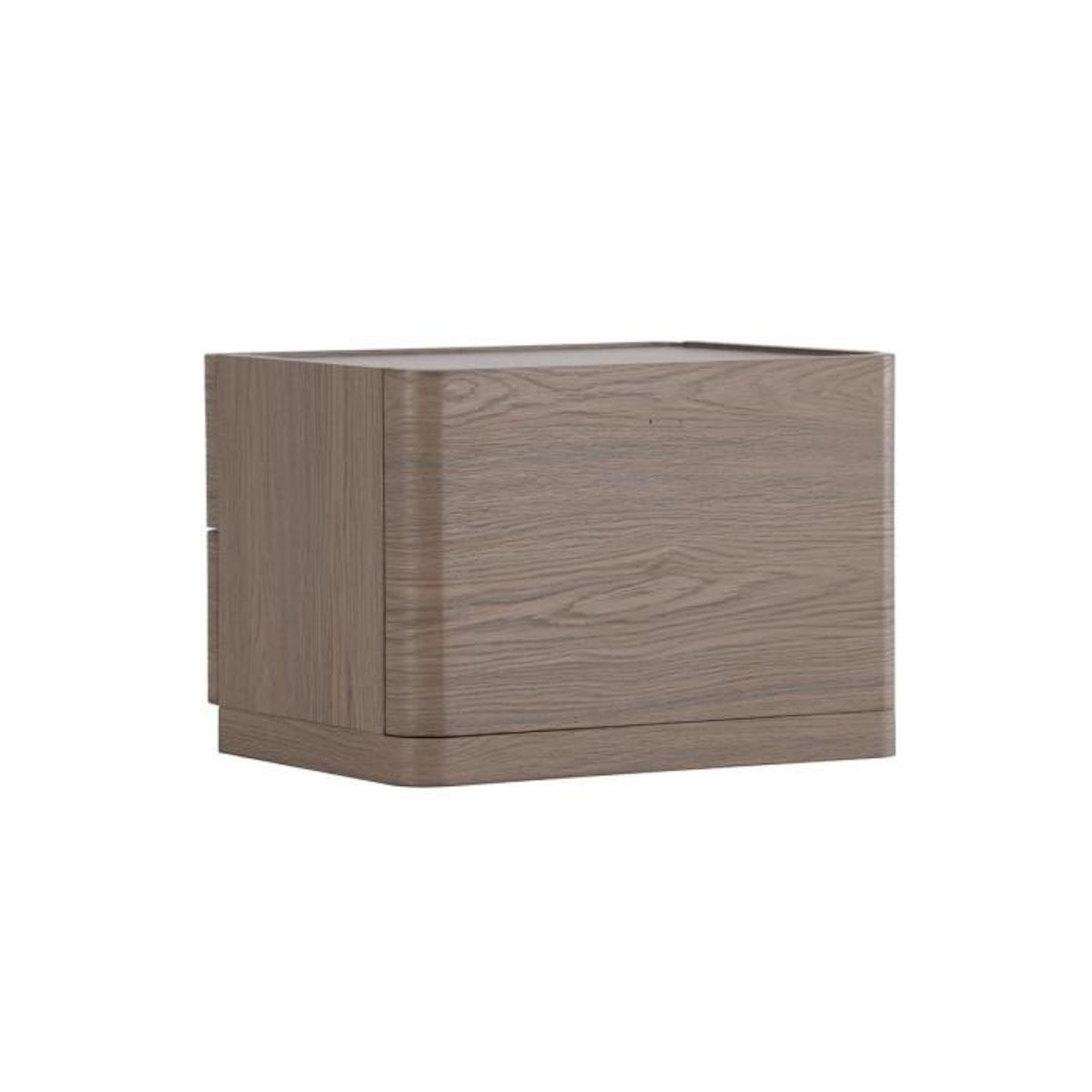 Paris Prix Table de Chevet 2 Tiroirs  Noble  50cm Moka