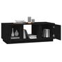 Voir la diapositive 4 : VIDAXL Table basse Noir 110x50x40 cm Bois massif de pin