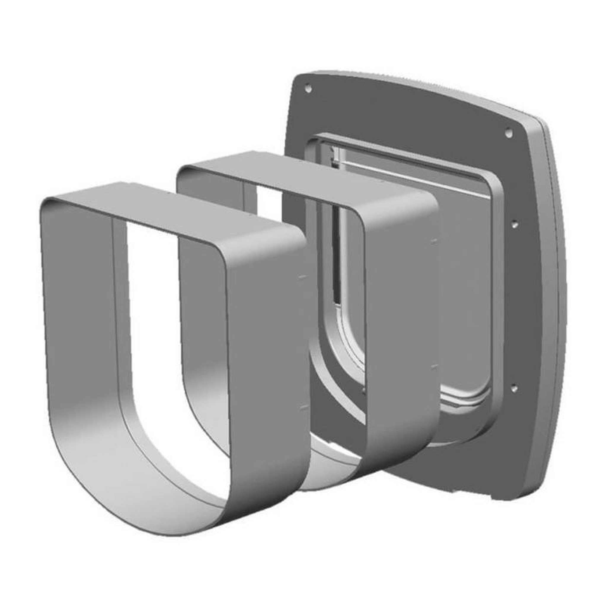 Voir la diapositive 5 : Ferplast Tunnel d'extension - FERPLAST - Pour chatieres Swing 3/5 - Gris