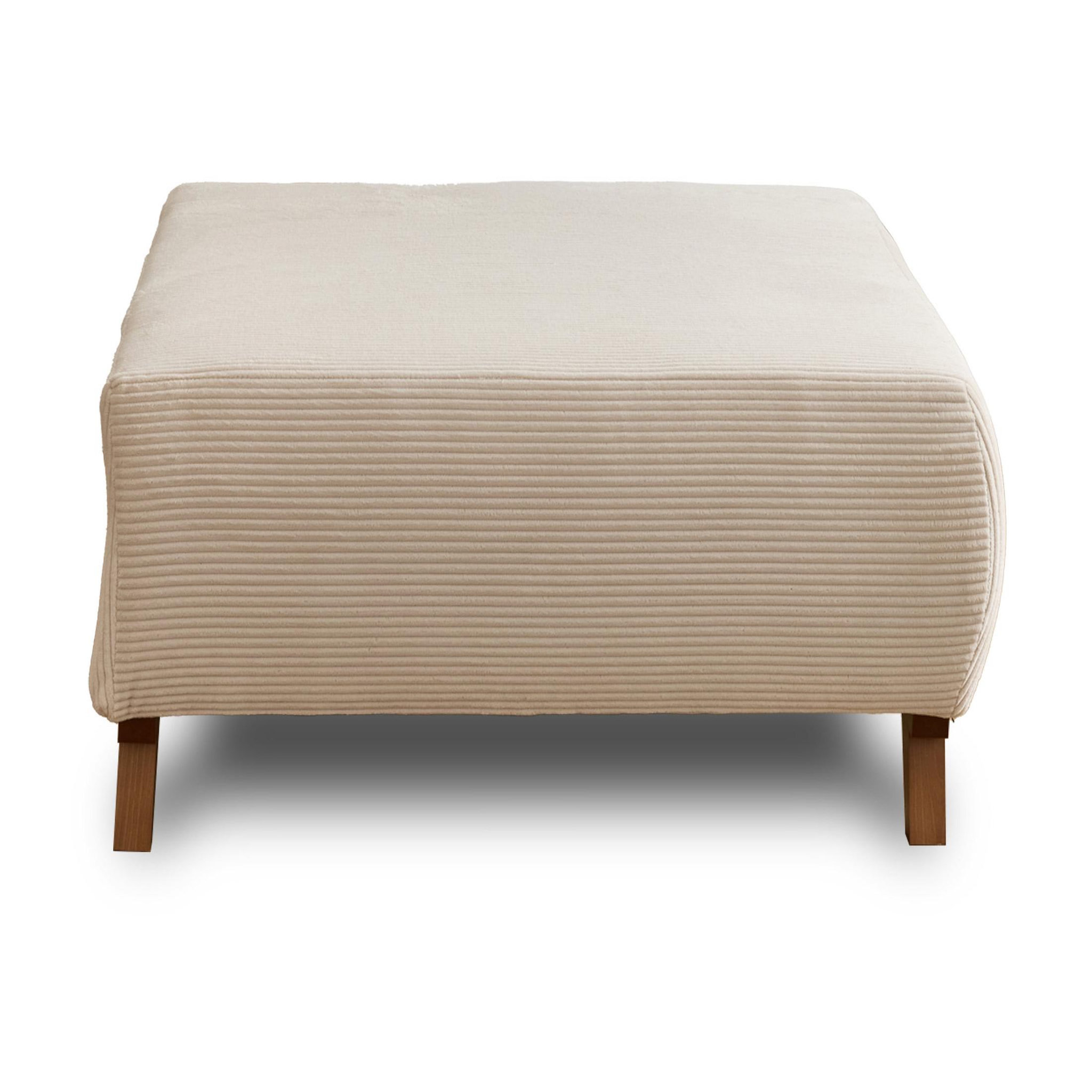 Voir la diapositive 1 : BEST MOBILIER Cristal - pouf modulable - 95 cm - en velours côtelé