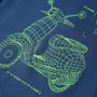 VIDAXL T-shirt pour enfants bleu fonce 140