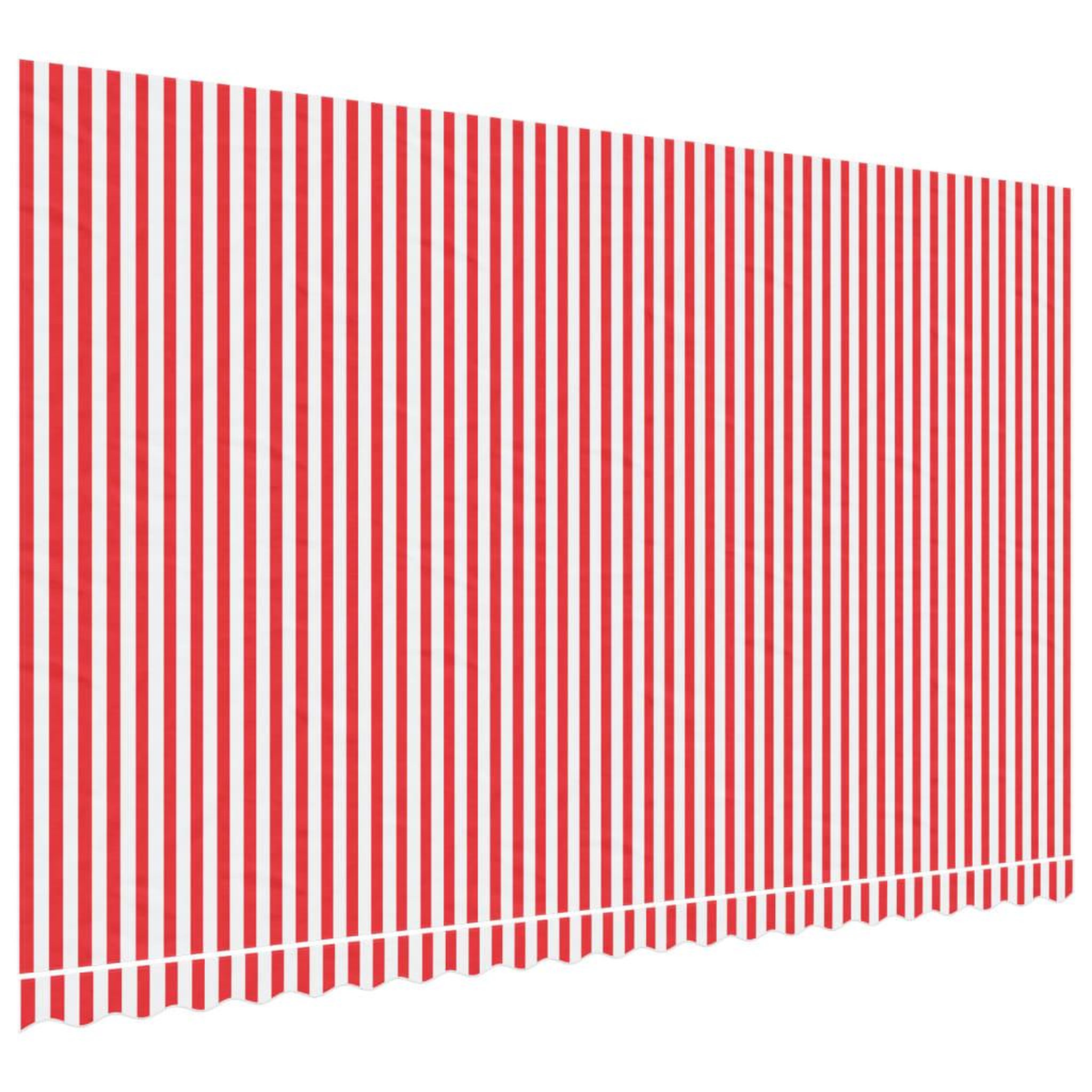 Voir la diapositive 2 : VIDAXL Tissu de remplacement pour auvent rayures rouges et blanches