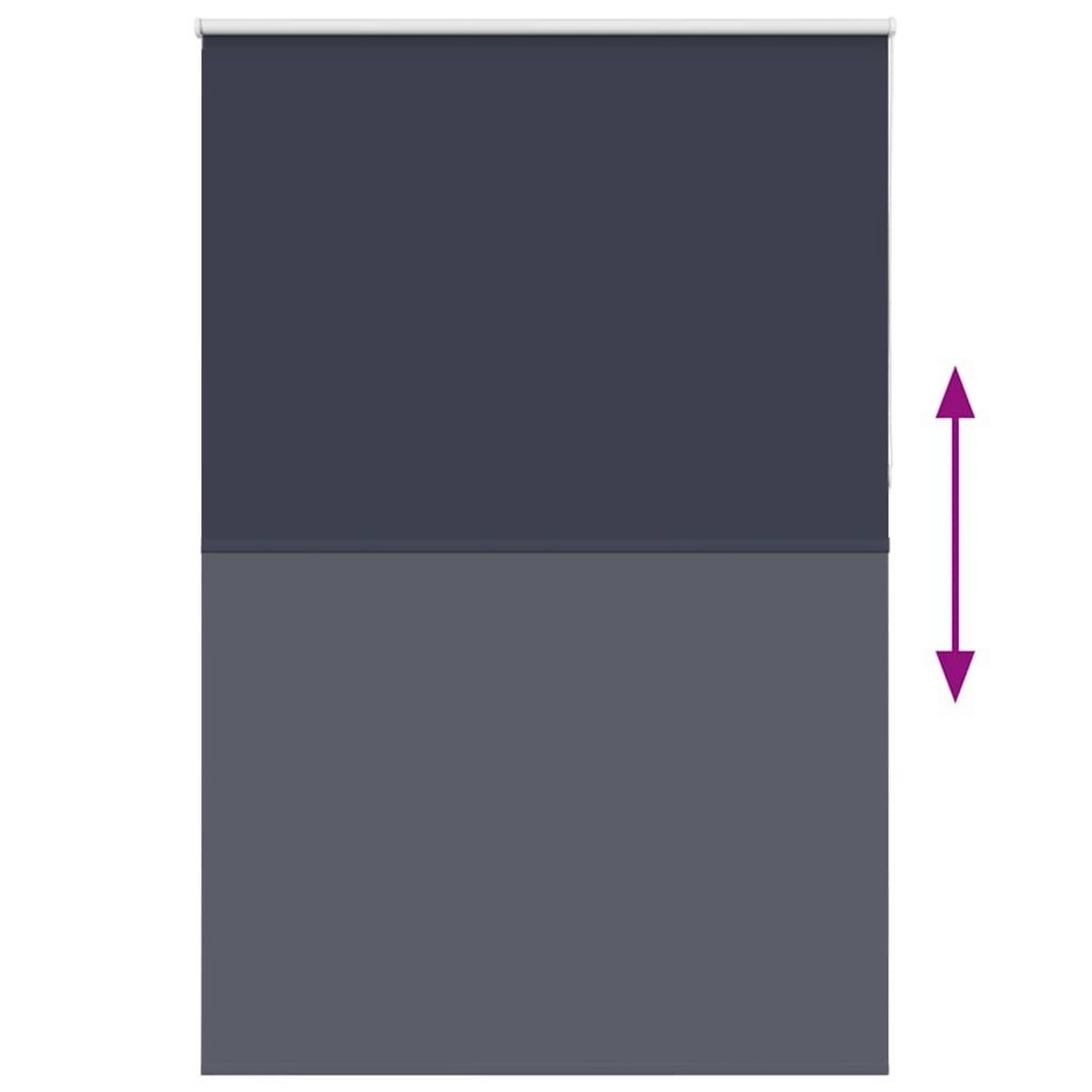 VIDAXL Store enrouleur occultant largeur du tissu 146,6 cm polyester