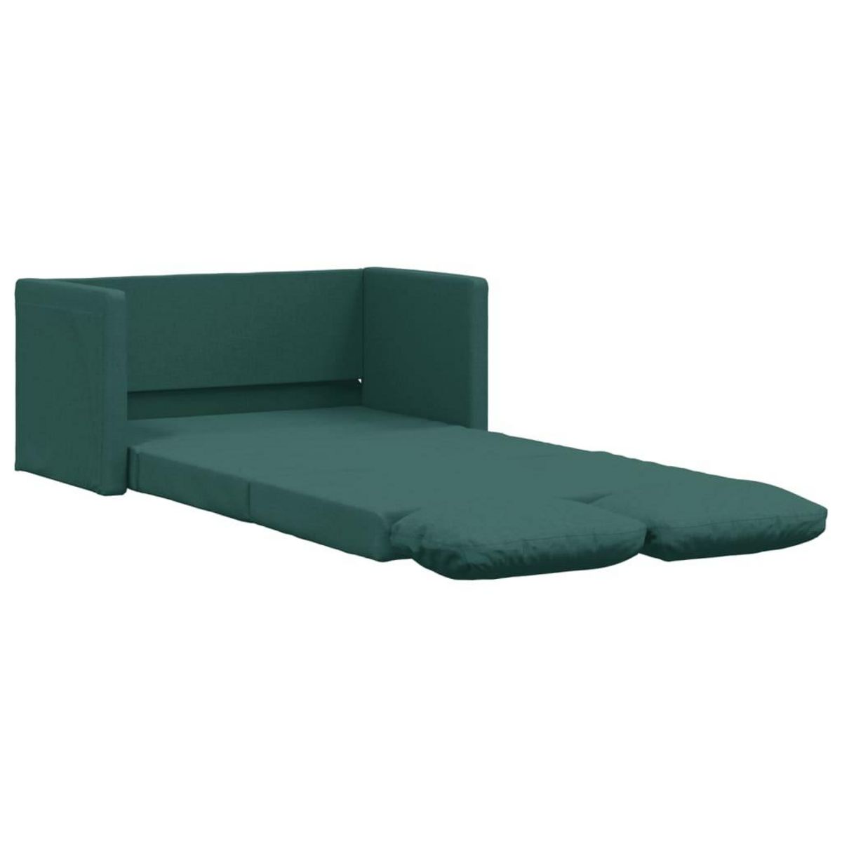 VIDAXL Canape-lit 2 en 1 vert fonce 112x174x55 cm tissu