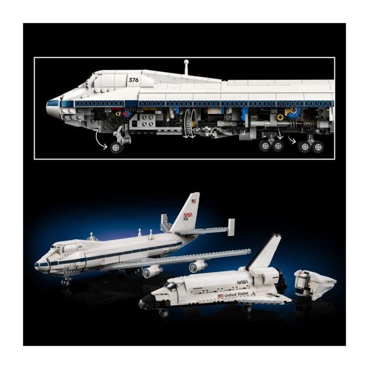 LEGO LEGO Icons 10360 Exclusivité   Shuttle Carrier Aircraft