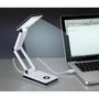 Voir la diapositive 2 : Wenko Lampe LED de bureau pliante Oka - H. 24 cm - Blanc