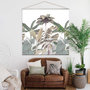 Voir la diapositive 2 : TOILINUX Toile murale imprimée jungle - 150 x 150 cm - Multicolore