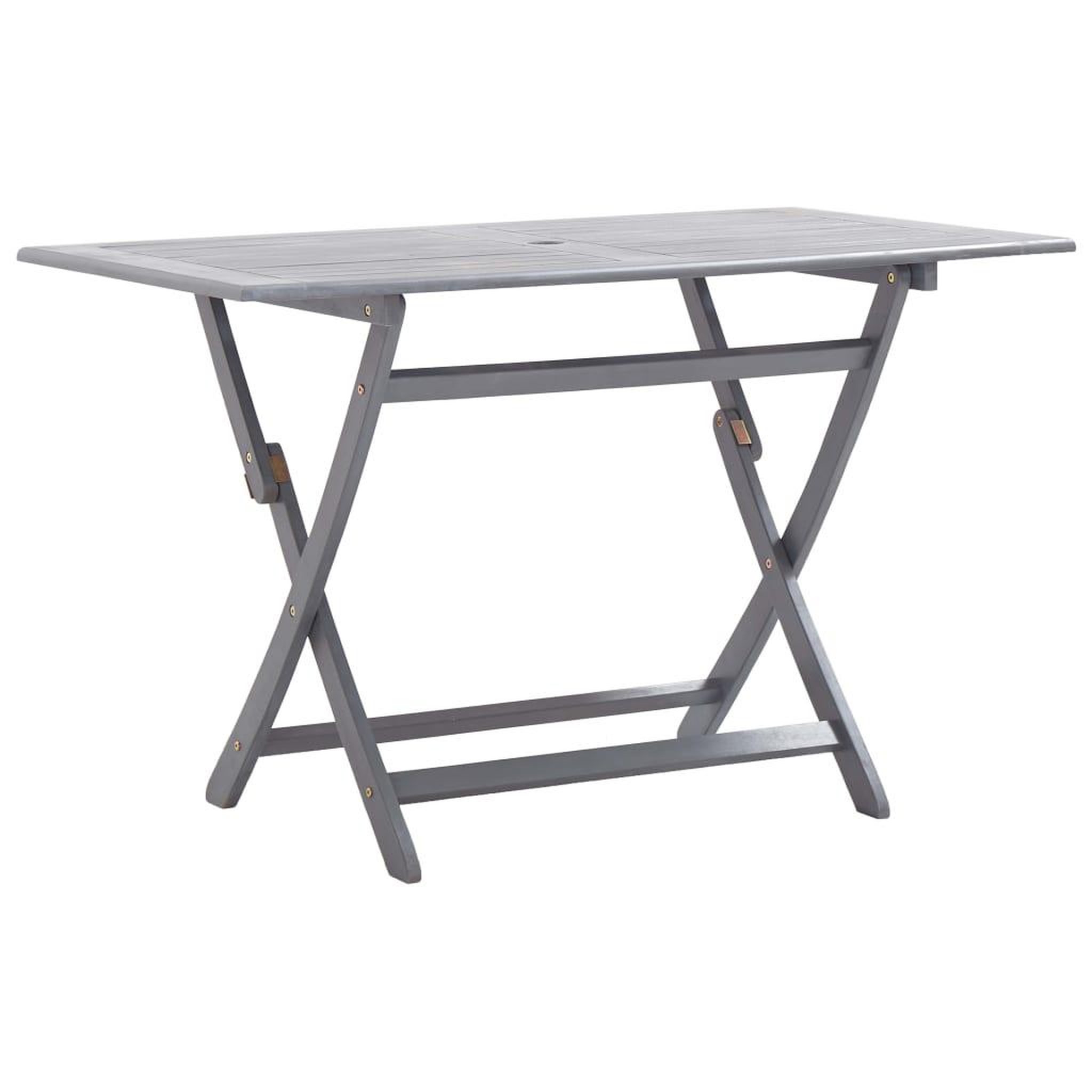 Voir la diapositive 2 : VIDAXL Ensemble a manger de jardin 7 pcs Bois d'acacia massif Gris