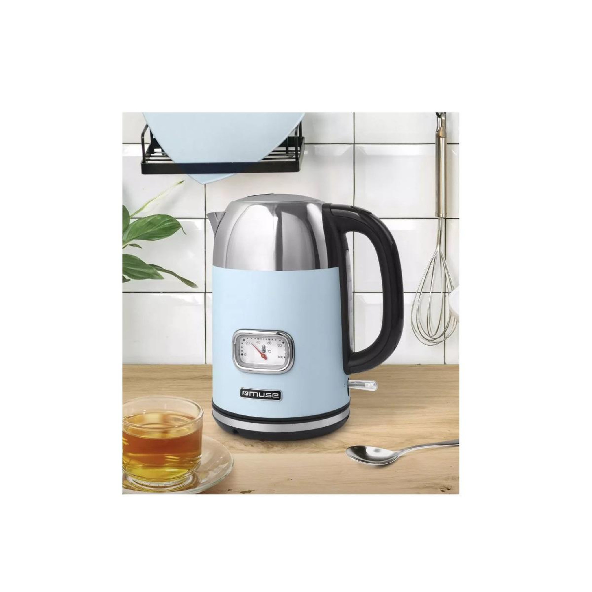 Voir la diapositive 2 : Muse Bouilloire sans fil 1.7l 2200w bleu - ms-020vb