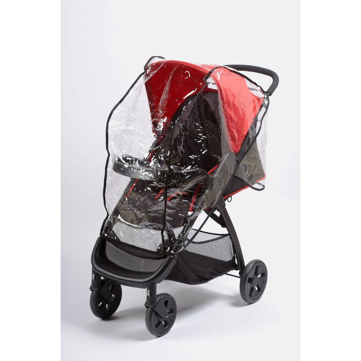 AUCHAN BABY Habillage pluie pour poussette avec Canopy cristal pas cher 