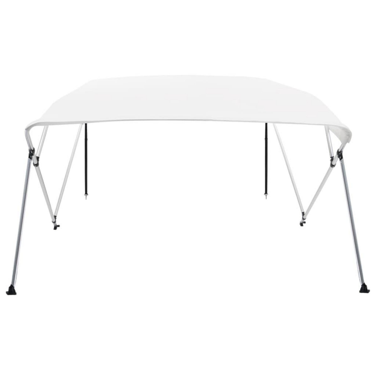VIDAXL Auvent bimini a 4 arceaux Blanc 243x196x137 cm