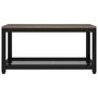 Voir la diapositive 3 : VIDAXL Table basse Gris et noir 90x45x45 cm MDF et fer