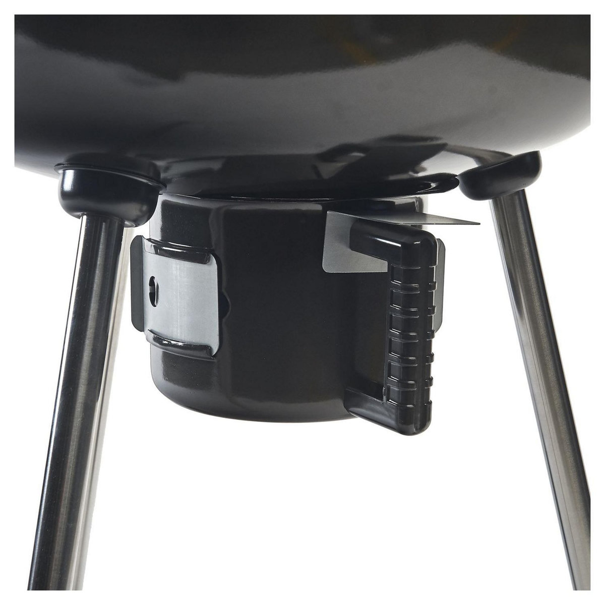 GARDENSTAR Barbecue charbon de bois rond kettle en acier emaillé 63x98.5x2.5 cm - Grill D55 cm - couvercle couleur - cendrier