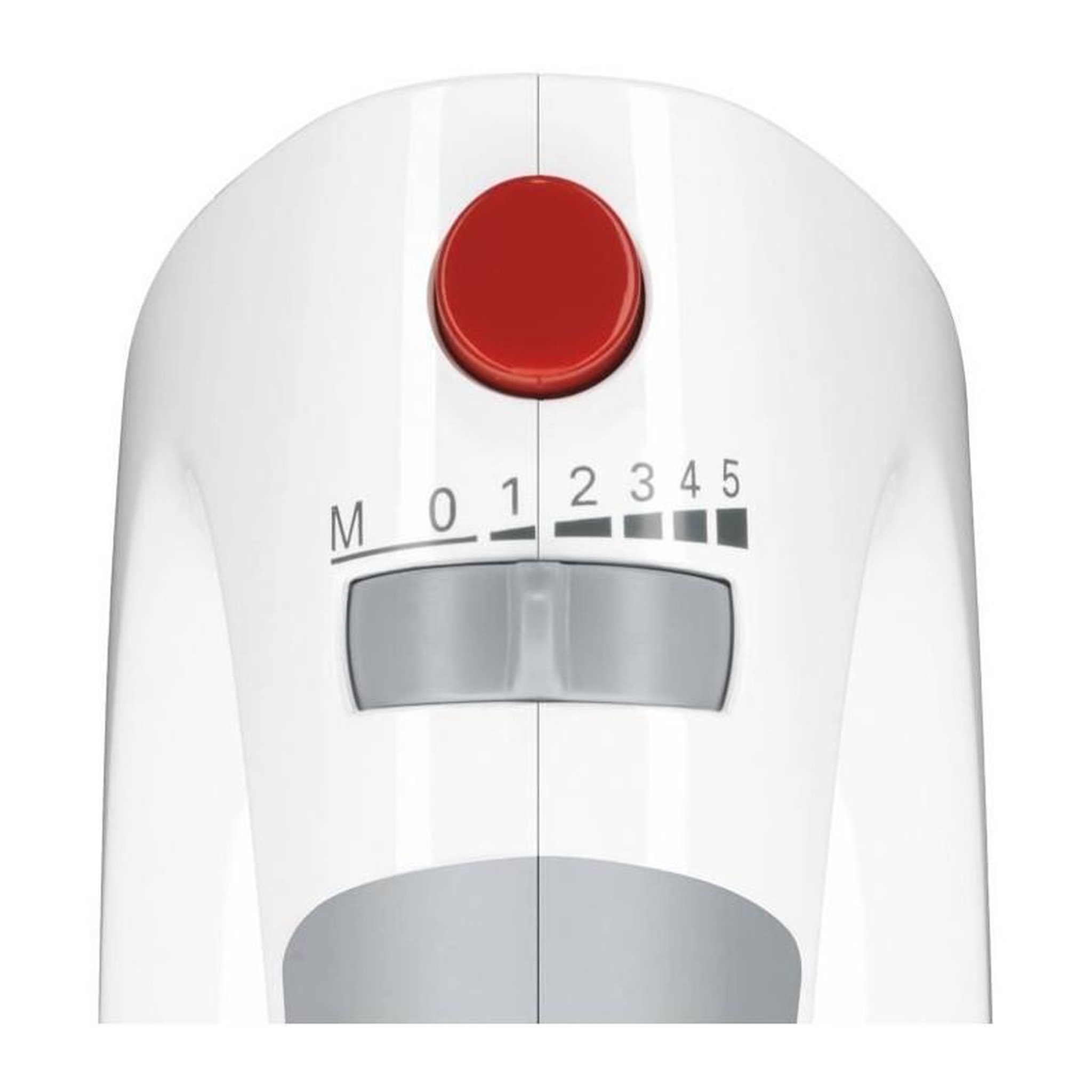 Voir la diapositive 3 : BOSCH Batteur - BOSCH - MFQ3530 - 450 W - 5 vitesses - 2 fouets / 2 crochets pétrisseurs inox - Blanc / Gris