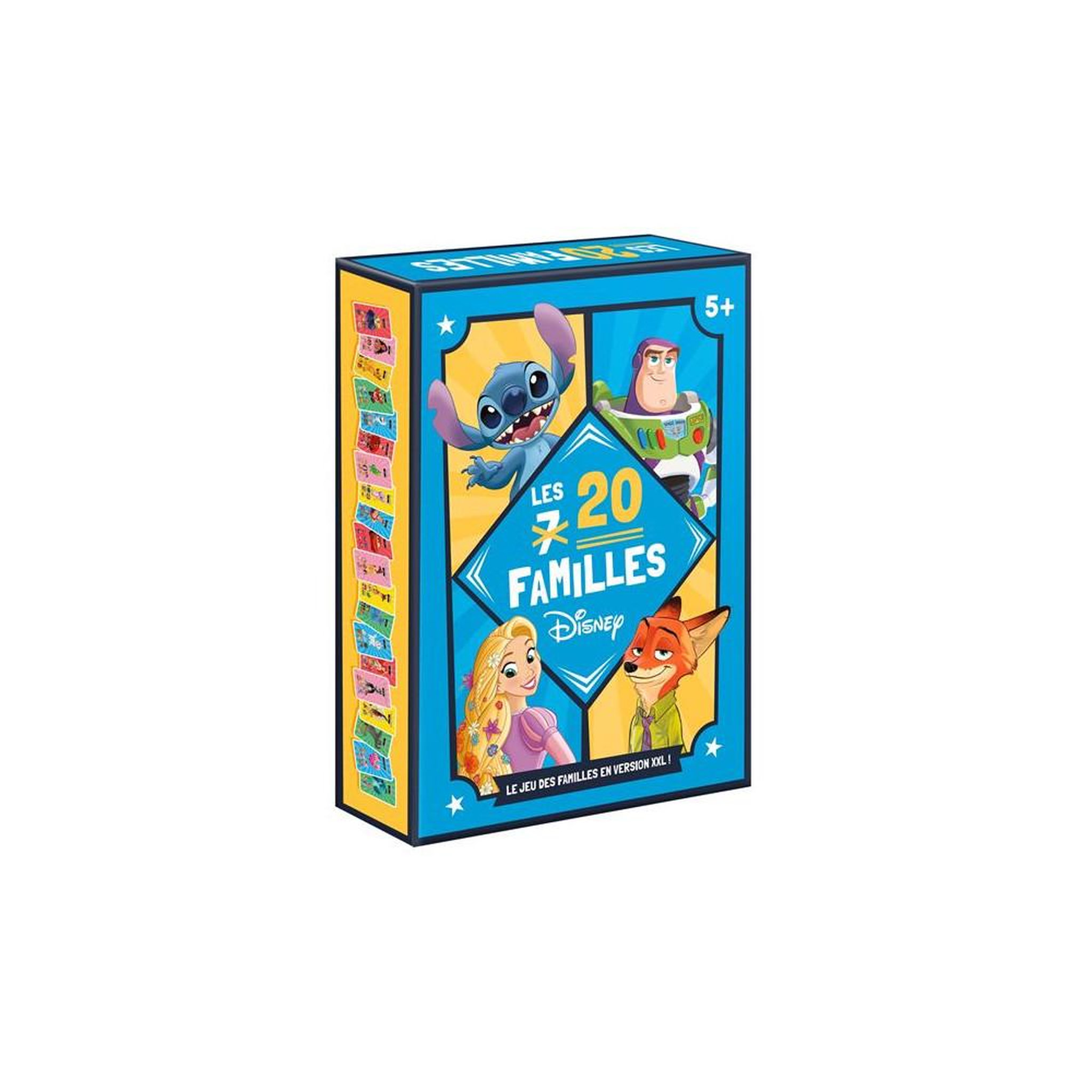 Jeu de cartes Coffret Les 20 Familles Disney & Pixar Hachette, 120 cartes