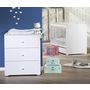 Voir la diapositive 1 : BABY PRICE Ensemble lit  bébé 60x120 cm + commode à langer NEW BASIC