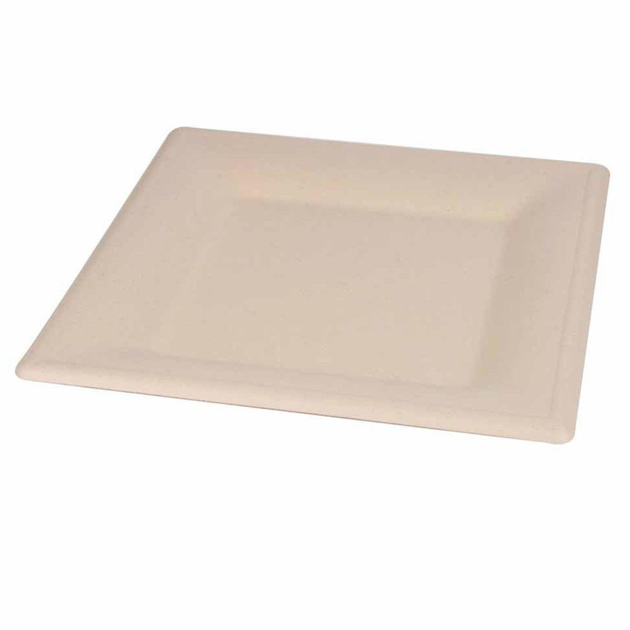 HOMEA Lot de 12 Plateaux Carrés  Canne à Sucre  25cm Naturel