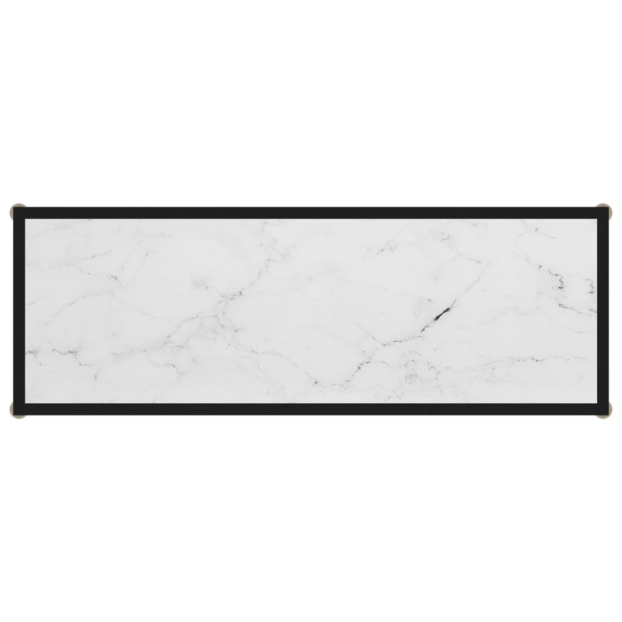 Voir la diapositive 4 : VIDAXL Table console Blanc 100x35x75 cm Verre trempe