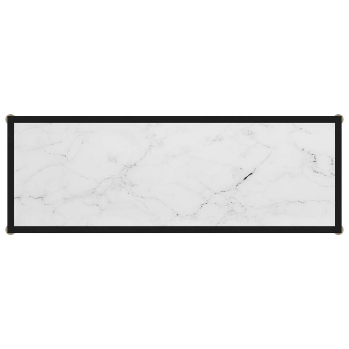 VIDAXL Table console Blanc 100x35x75 cm Verre trempe